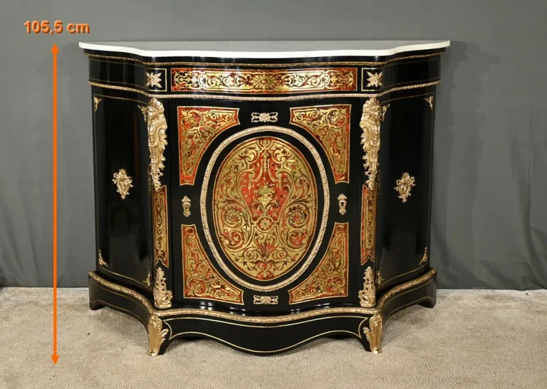 Buffet Boulle en Poirier Noirci, époque Napoléon III – Milieu XIXe