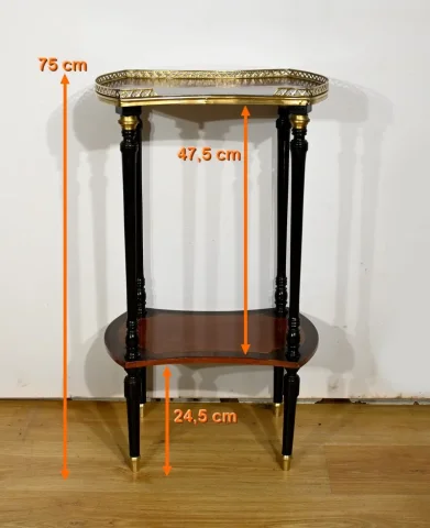 NAPOLEON III STIJL TAFEL MET TWEE TAFELLAGEN