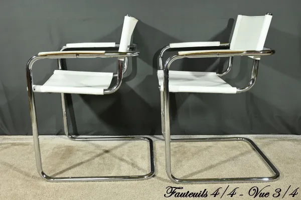 SESSEL AUS CHROM UND LEDER