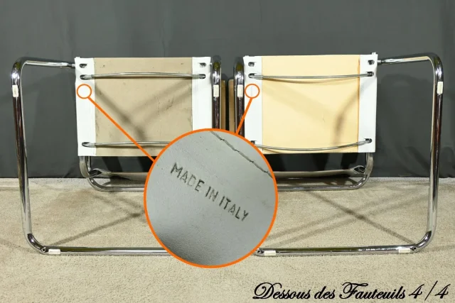 Fauteuils S33 en Cuir, attribués à M.Stam pour Fasem, Italie – 1970