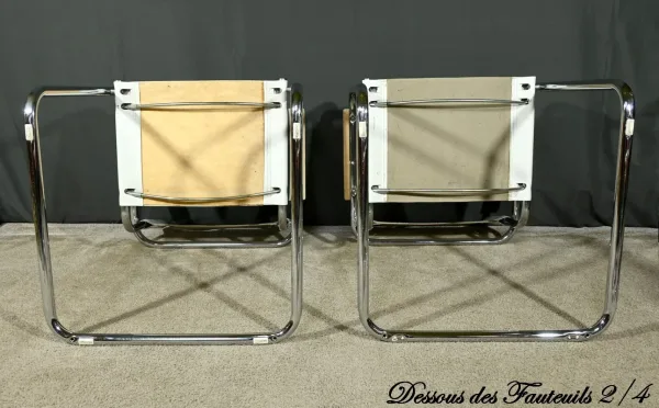 SESSEL AUS CHROM UND LEDER