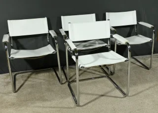 SILLONES CROMADOS Y DE CUERO