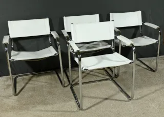 SESSEL AUS CHROM UND LEDER
