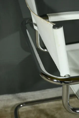 Fauteuils S33 en Cuir, attribués à M.Stam pour Fasem, Italie – 1970