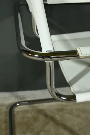 SESSEL AUS CHROM UND LEDER