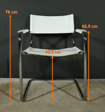 SESSEL AUS CHROM UND LEDER