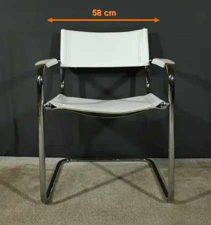 SESSEL AUS CHROM UND LEDER