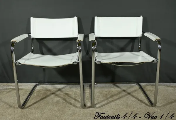 SESSEL AUS CHROM UND LEDER