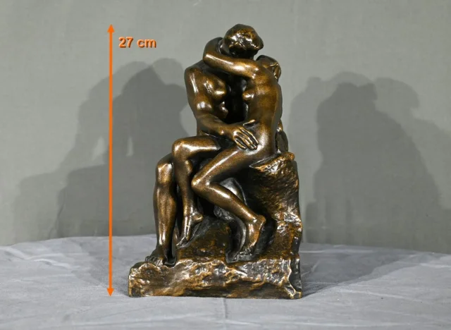 Sculpture en Résine « Le Baiser », d’après A.Rodin – 2ème partie XXe
