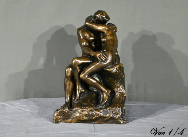 Sculpture en Résine « Le Baiser », d’après A.Rodin – 2ème partie XXe