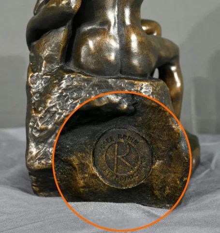 Sculpture en Résine « Le Baiser », d’après A.Rodin – 2ème partie XXe