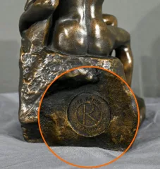 Sculpture en Résine « Le Baiser », d’après A.Rodin – 2ème partie XXe