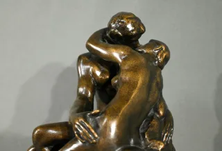 Sculpture en Résine « Le Baiser », d’après A.Rodin – 2ème partie XXe