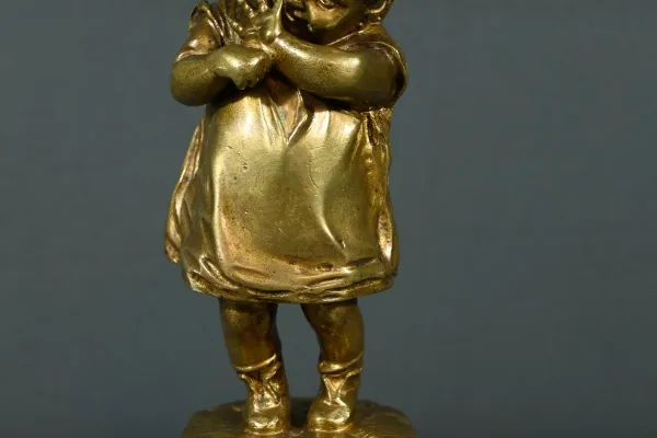 GILT BRONZE SCULPTURE after J. CLARA