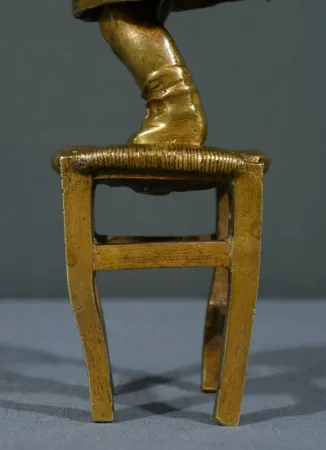 GILT BRONZE SCULPTURE after J. CLARA