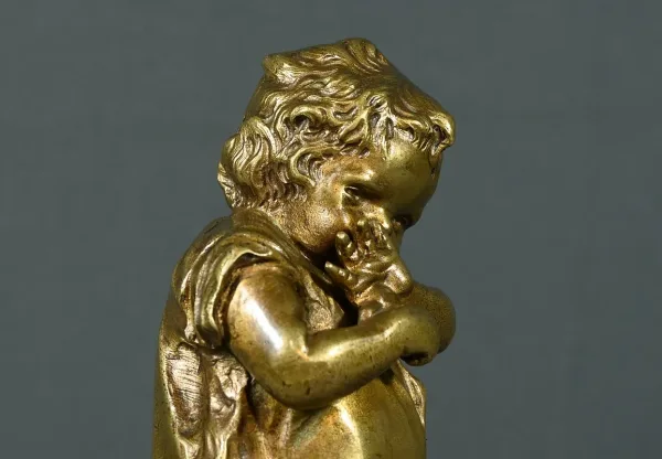 GILT BRONZE SCULPTURE after J. CLARA
