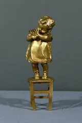GILT BRONZE SCULPTURE after J. CLARA