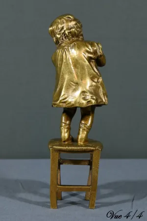 GILT BRONZE SCULPTURE after J. CLARA