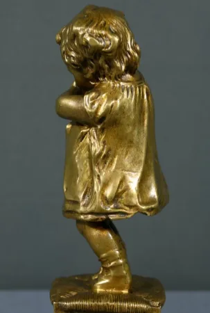 GILT BRONZE SCULPTURE after J. CLARA