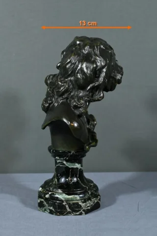 Bronze « Enfant Rieur », signé A.Injalbert – Fin XIXe
