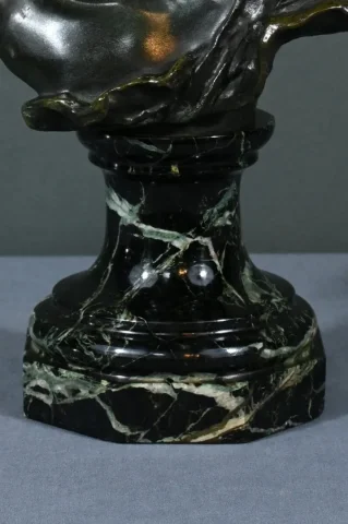 Bronze « Enfant Rieur », signé A.Injalbert – Fin XIXe