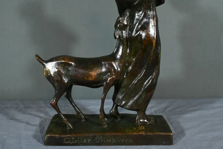 Bronze  "La Femme au Faon", Atelier Primavera – 1930