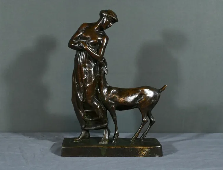 Bronze  "La Femme au Faon", Atelier Primavera – 1930