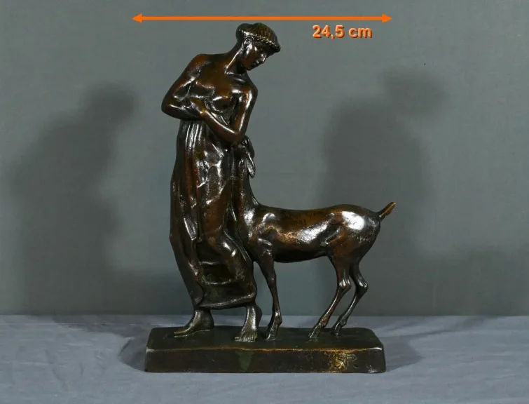 Bronze  "La Femme au Faon", Atelier Primavera – 1930