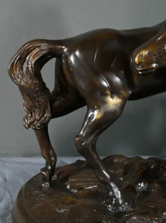 Bronze « Chevaux Arabes », d’après P-J. Mène – Début XXe