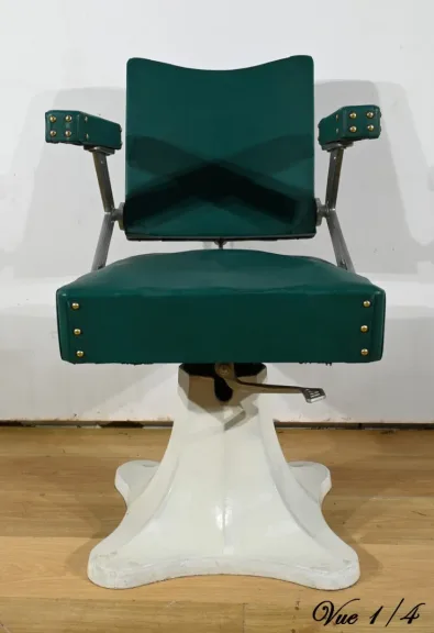 Fauteuil de Coiffeur en Simili Cuir – 1960
