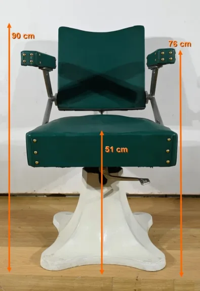 Fauteuil de Coiffeur en Simili Cuir – 1960