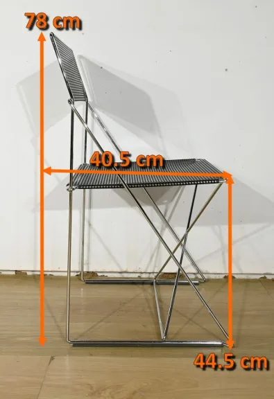 Suite de 5 Chaises Nuova X Line Omli pour Magis, par Niels Joergen Haugesen – 1980