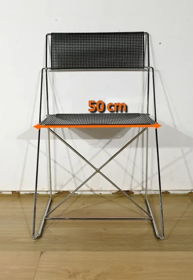 Suite de 5 Chaises Nuova X Line Omli pour Magis, par Niels Joergen Haugesen – 1980