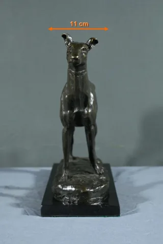 Bronze « Le Lévrier », signé E.Frémiet – Fin XIXe