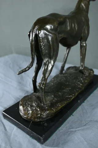 Bronze « Le Lévrier », signé E.Frémiet – Fin XIXe