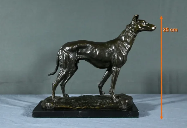 Bronze « Le Lévrier », signé E.Frémiet – Fin XIXe