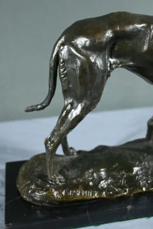 BRONZO GREYHOUND firmato E.FREMIET