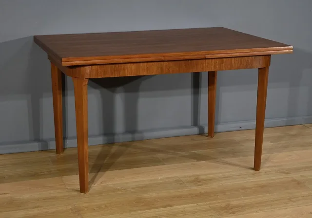 Table à rallonges Scandinave en Teck – 1960