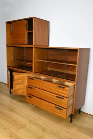 Meuble Modulable en Acajou, époque Modernisme – 1960