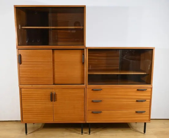 Meuble Modulable en Acajou, époque Modernisme – 1960