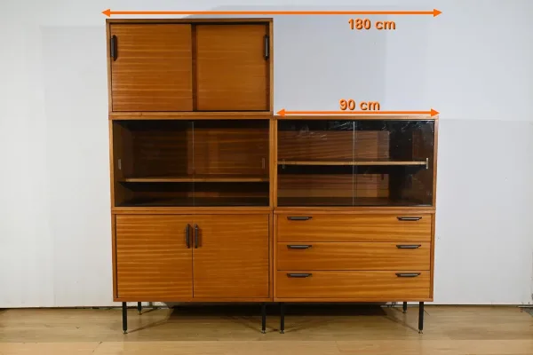 Meuble Modulable en Acajou, époque Modernisme – 1960