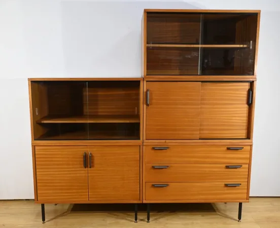 Meuble Modulable en Acajou, époque Modernisme – 1960