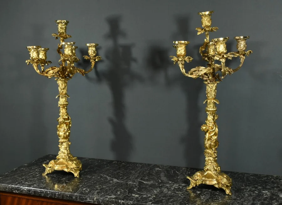 ROCAILLE STYLE CANDELABRA