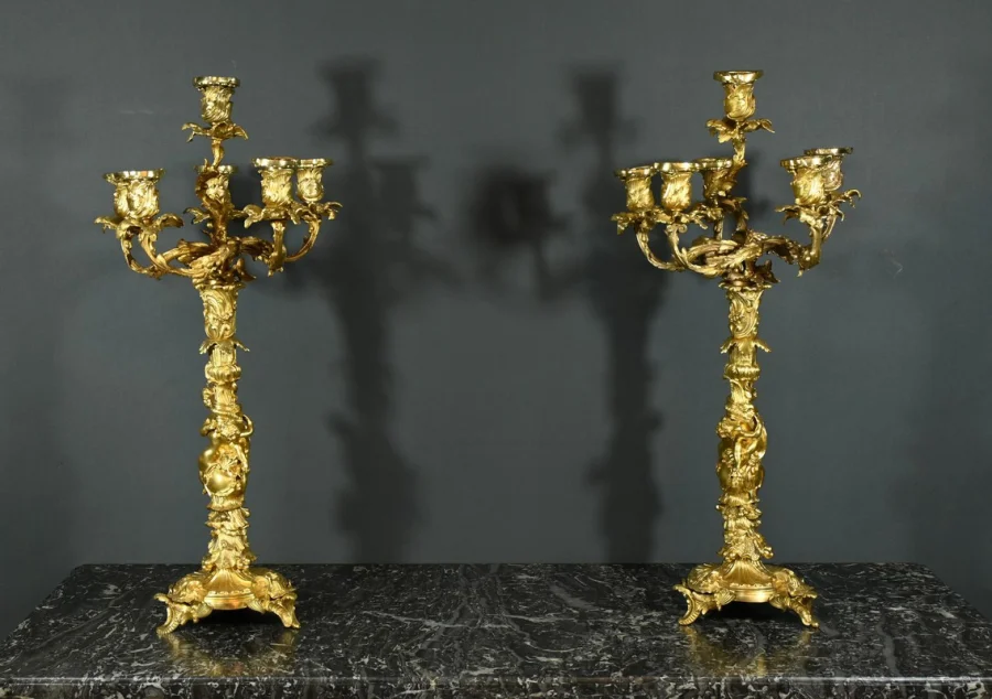 ROCAILLE STYLE CANDELABRA