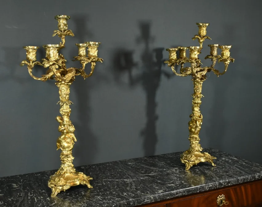 ROCAILLE STYLE CANDELABRA