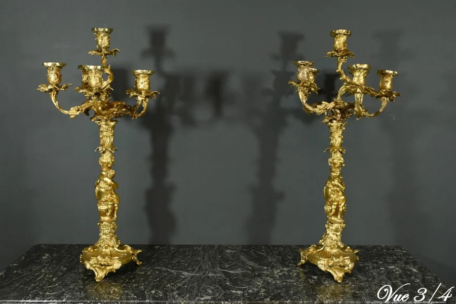 ROCAILLE STYLE CANDELABRA