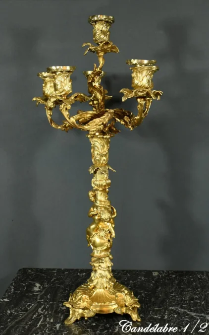 ROCAILLE STYLE CANDELABRA