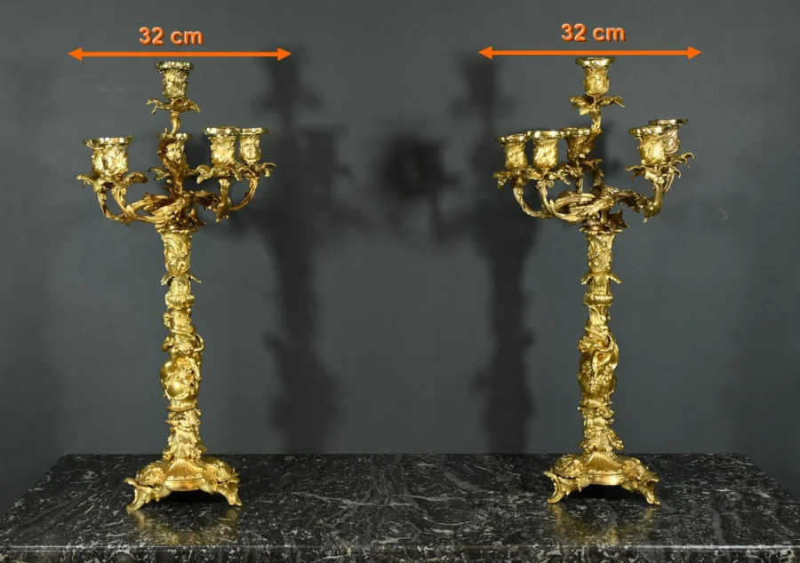 ROCAILLE STYLE CANDELABRA