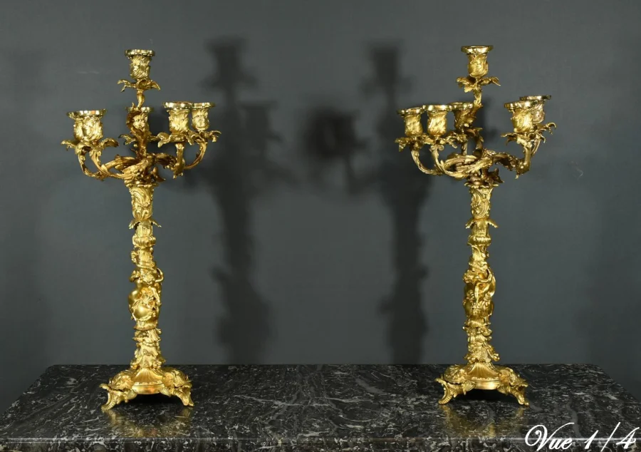ROCAILLE STYLE CANDELABRA
