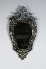 Miroir Vénitien en Verre Eglomisé – 1950